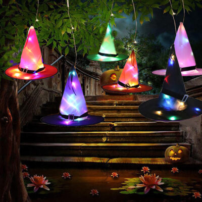 Halloween Decoration LED Lights Witch Hat