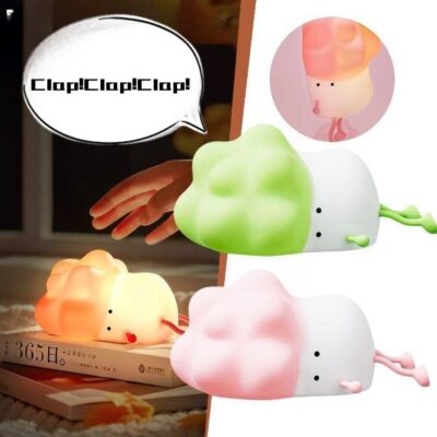 Cabbage Night Light USB Rechargeable Silicone LED Lamp