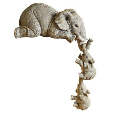 Resin Crafts Mother Love Elephant