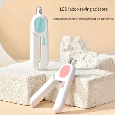 Pet Nail Trimmers With LED Light Circular Cut-hole