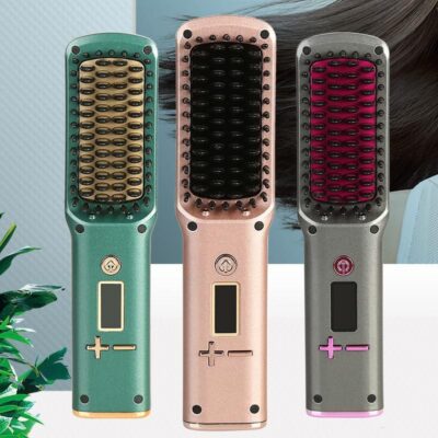 Wireless Charging Straight Hair Comb Travel Portable Usb