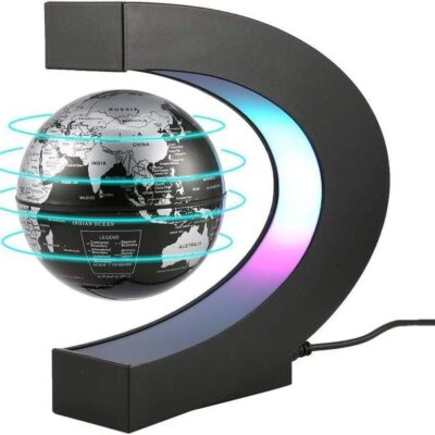 Magnetic Levitating Globe With LED Light – For Kids Adults Learning – 3.5 Inch Floating Globe Decor, Perfect Cool Gift In Office Home