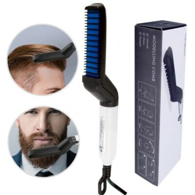 Electric Hair Straightener Men Curling Brush