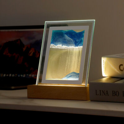 Sandscape Light Moving Hourglass LED Desk Table Night Lamp