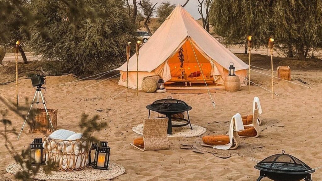 Winter Camping in Desert