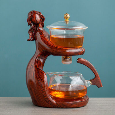 Dreamy Mermaid Wooden Teapot
