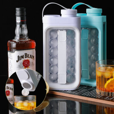 Ice Cube Tray Quick Release 2-in-1 Portable