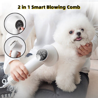 Smart Pet Hair Dryer Grooming Hairdressing Blow & Comb